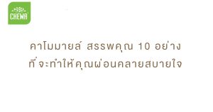 คาโมมายล์-สรรพคุณ-10-อย่าง-ที่จะทำให้คุณผ่อนคลายสบายใจ